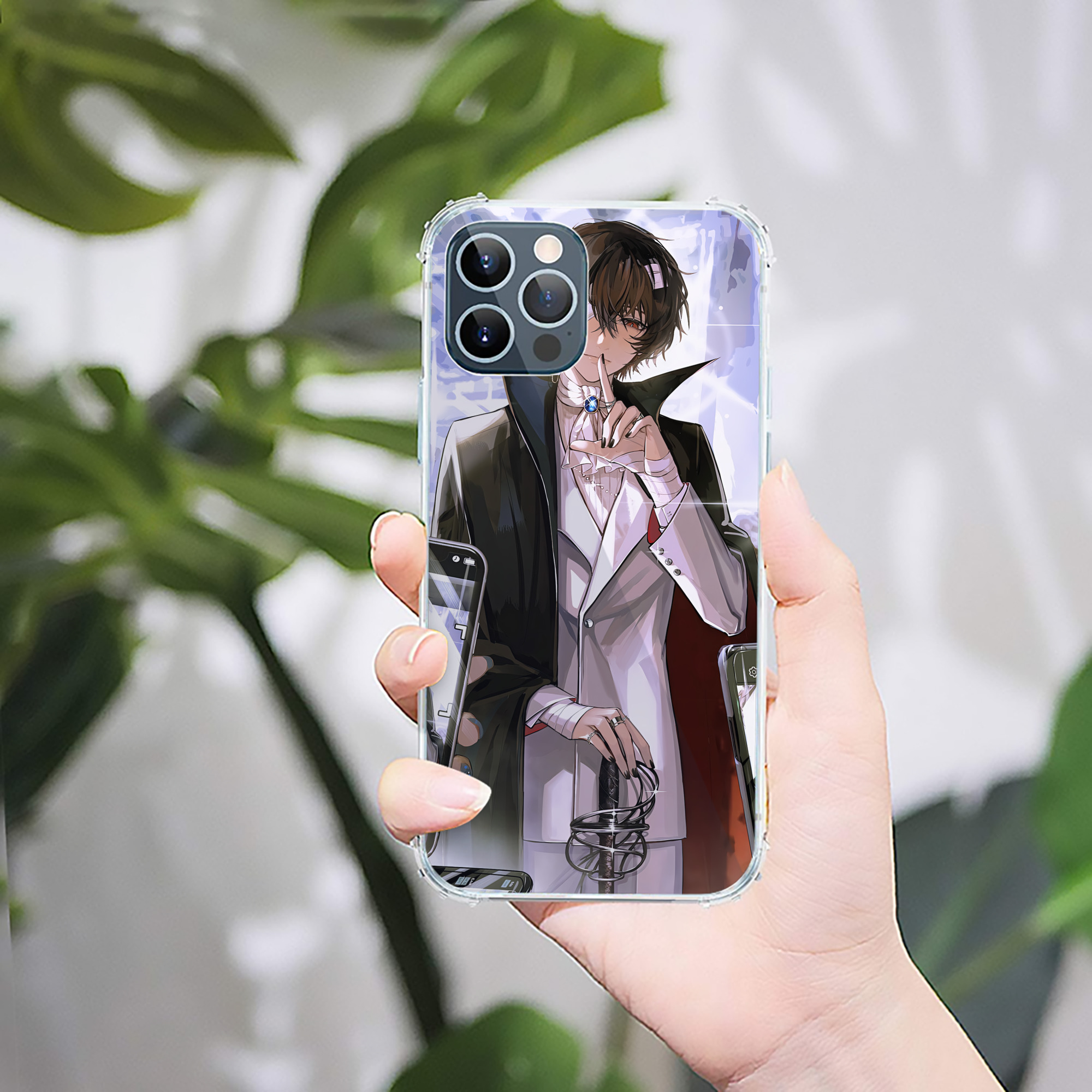 （画像用） 文豪ストレイドッグス Bungo Stray Dogs 【iPhone 12シリーズ対応】透明スマホケース（クリアソフトケース）